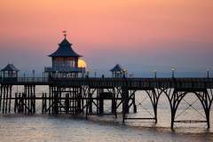 Clevedon pier sunset