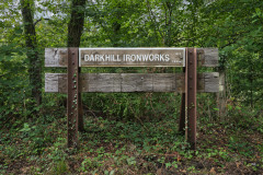Darkhill Ironworks railway sign