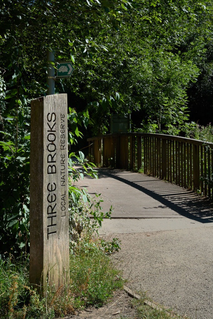 Three Brooks signage