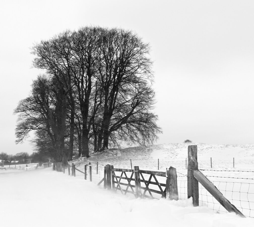 Avebury in snow