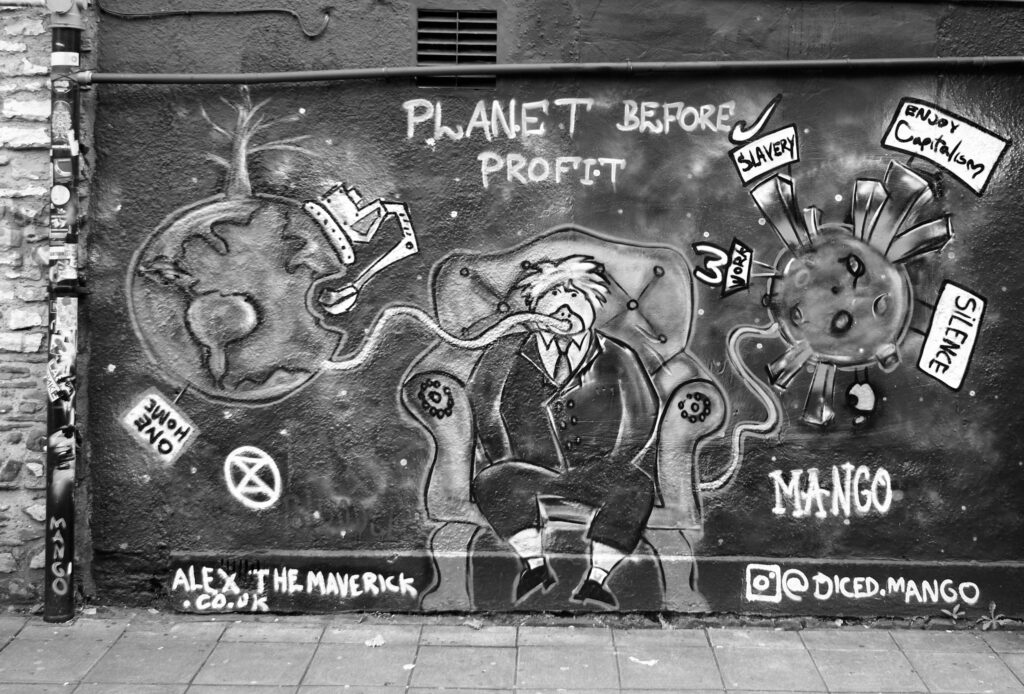 Planet not Profit mural, Bristol